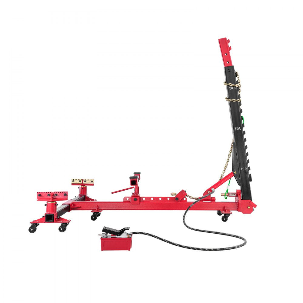 JT-19 - 6-Ton Hydraulic Frame Straightener with Adjustable Column and 3m Chain