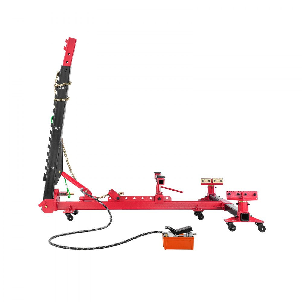JT-19 - 6-Ton Hydraulic Frame Straightener with Adjustable Column and 3m Chain