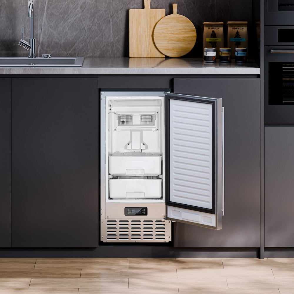 HBZB-30N - 66 lbs/Day Built-in Nugget Ice Maker with Reversible Door