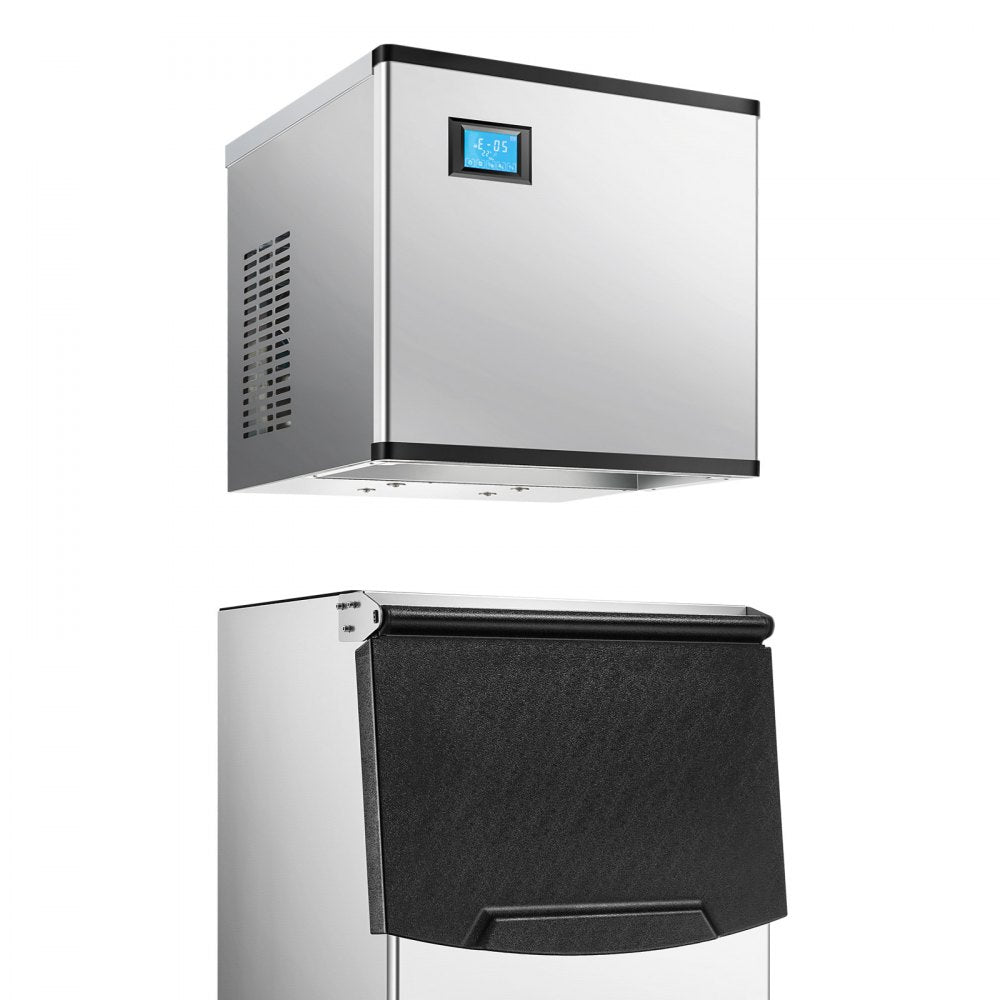 010231679650 - 300LBS/24H Commercial Ice Maker with 250LBS Storage Bin