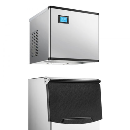 010231679650 - 300LBS/24H Commercial Ice Maker with 250LBS Storage Bin