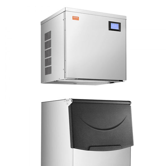010767874696 - 400LBS/24H VEVOR Ice Maker with 250LBS Storage Bin