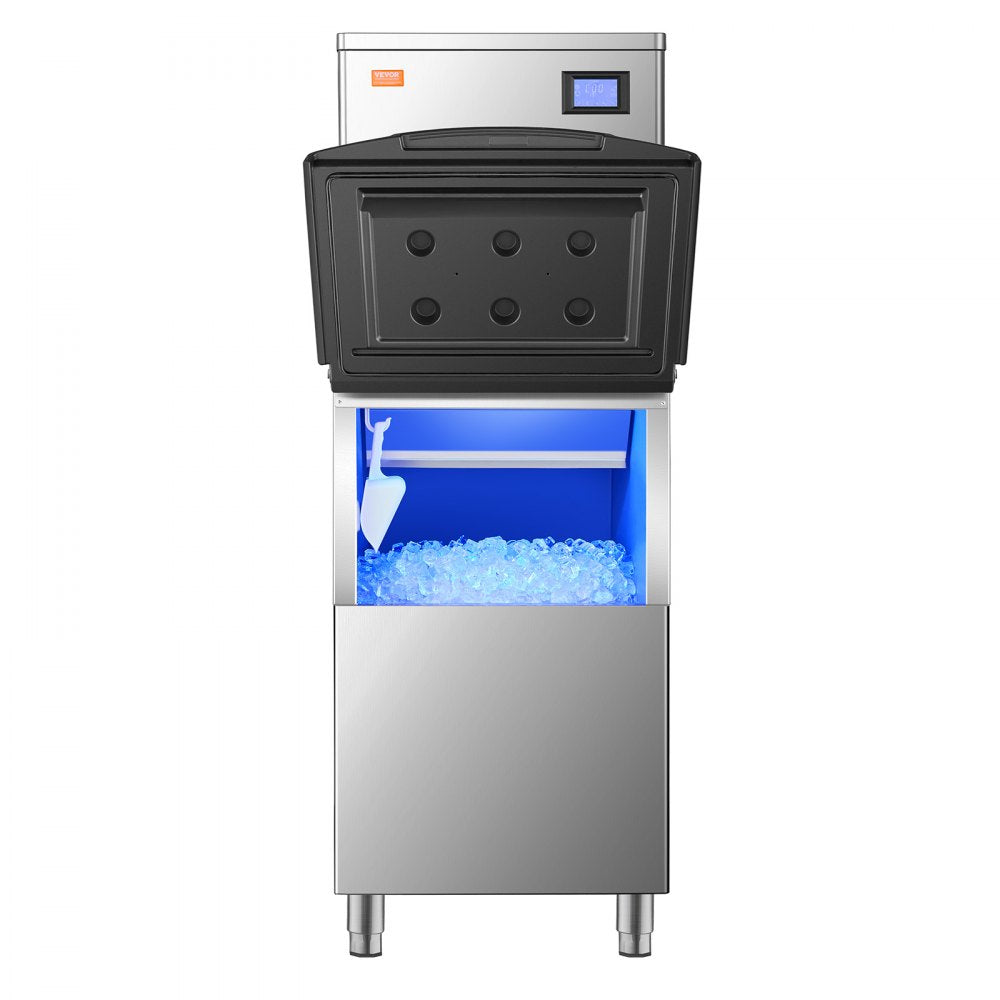 010767874696 - 400LBS/24H VEVOR Ice Maker with 250LBS Storage Bin