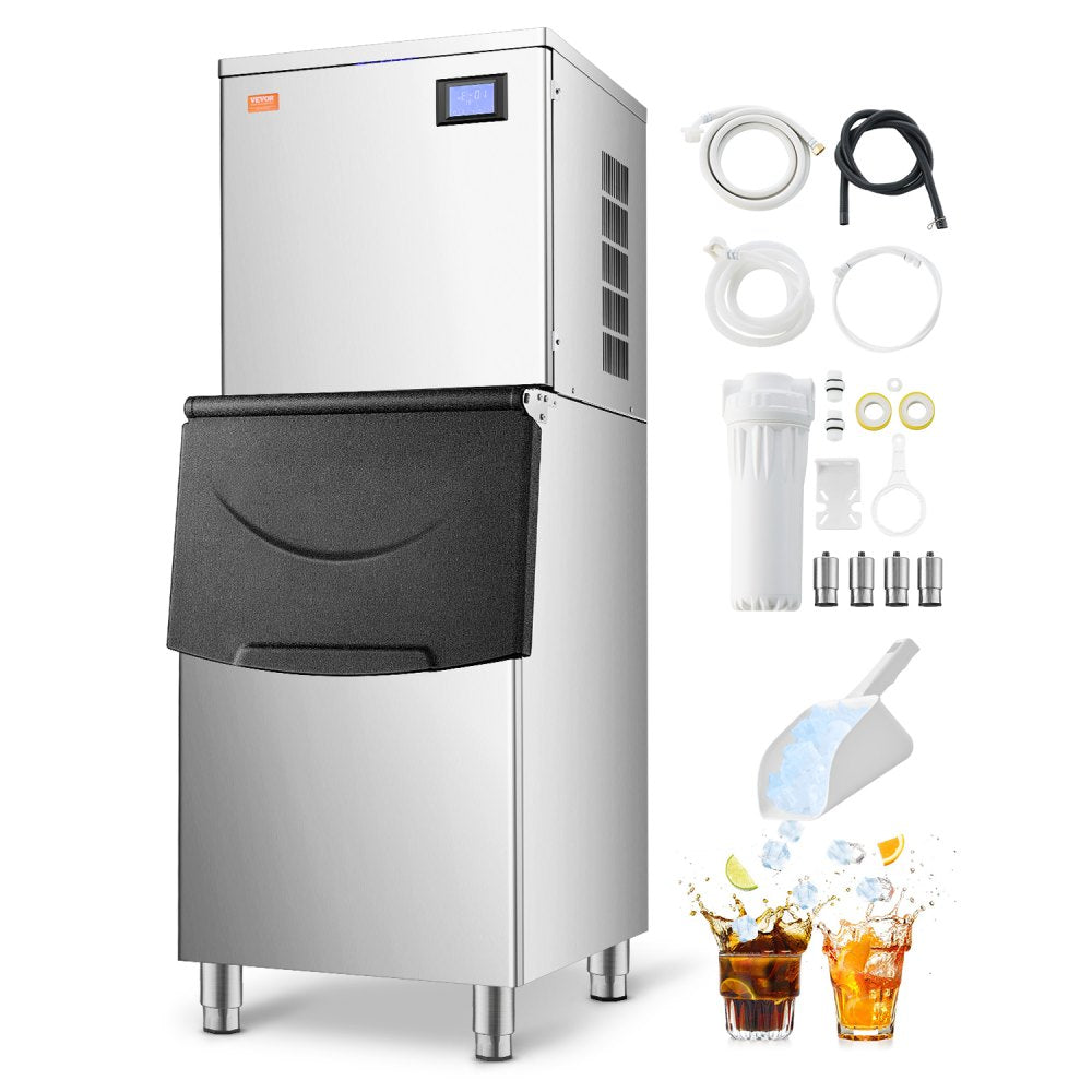 010337102360 - 450LBS/24H VEVOR Ice Maker with Touchscreen & Self-Cleaning