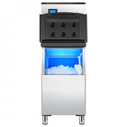 010512895297 - 500 lb/day Ice Maker with 250 lb Storage Bin, Fast Ice Production