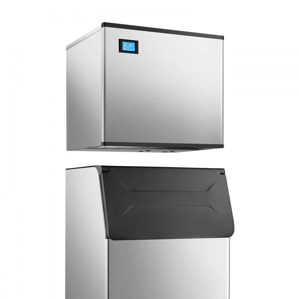 010645146171 - 800LBS/24H Commercial Ice Maker with 500LBS Storage Bin