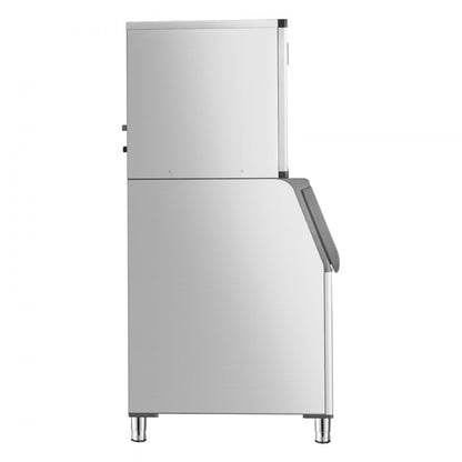 010645146171 - 800LBS/24H Commercial Ice Maker with 500LBS Storage Bin