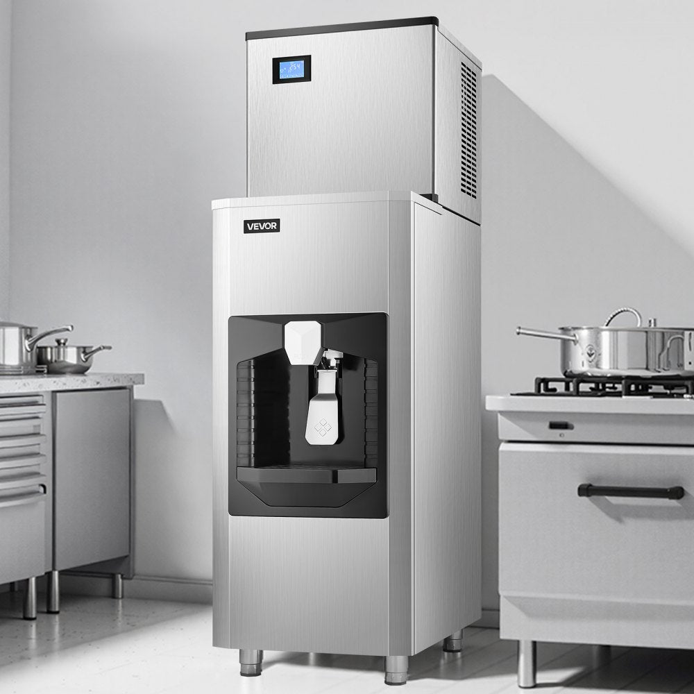 010903511182 - 300 lbs/Day Commercial Ice Maker with 180 lbs Storage Capacity