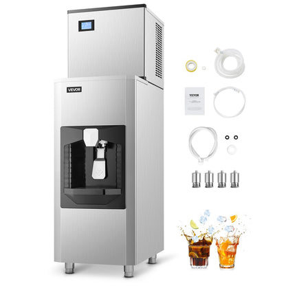 010903511182 - 300 lbs/Day Commercial Ice Maker with 180 lbs Storage Capacity