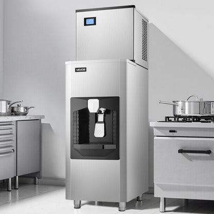 010375177083 - 500 lbs/Day VEVOR Ice Maker with 180 lbs Storage Capacity