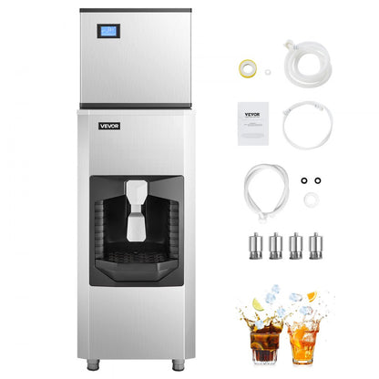 010375177083 - 500 lbs/Day VEVOR Ice Maker with 180 lbs Storage Capacity