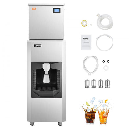 010710878749 - 360 lbs/Day Ice Maker with 180 lbs Storage & Self-Cleaning
