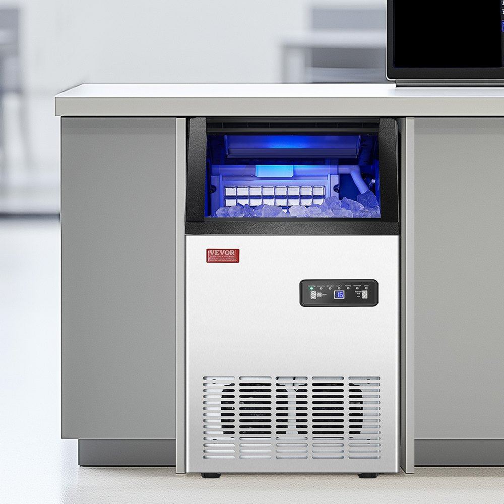 SKF-B40F - 80lbs Daily Commercial Ice Maker with Self-Cleaning Function