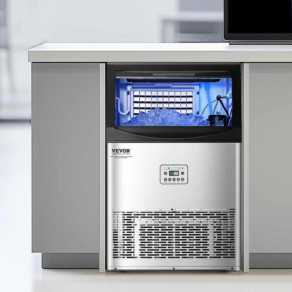 CIM-500T - 90lbs/Day Commercial Ice Maker with Self-Cleaning Function