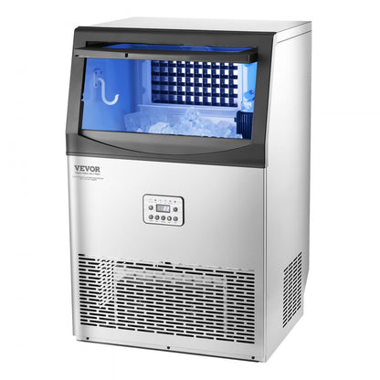 CIM-500T - 90lbs/Day Commercial Ice Maker with Self-Cleaning Function
