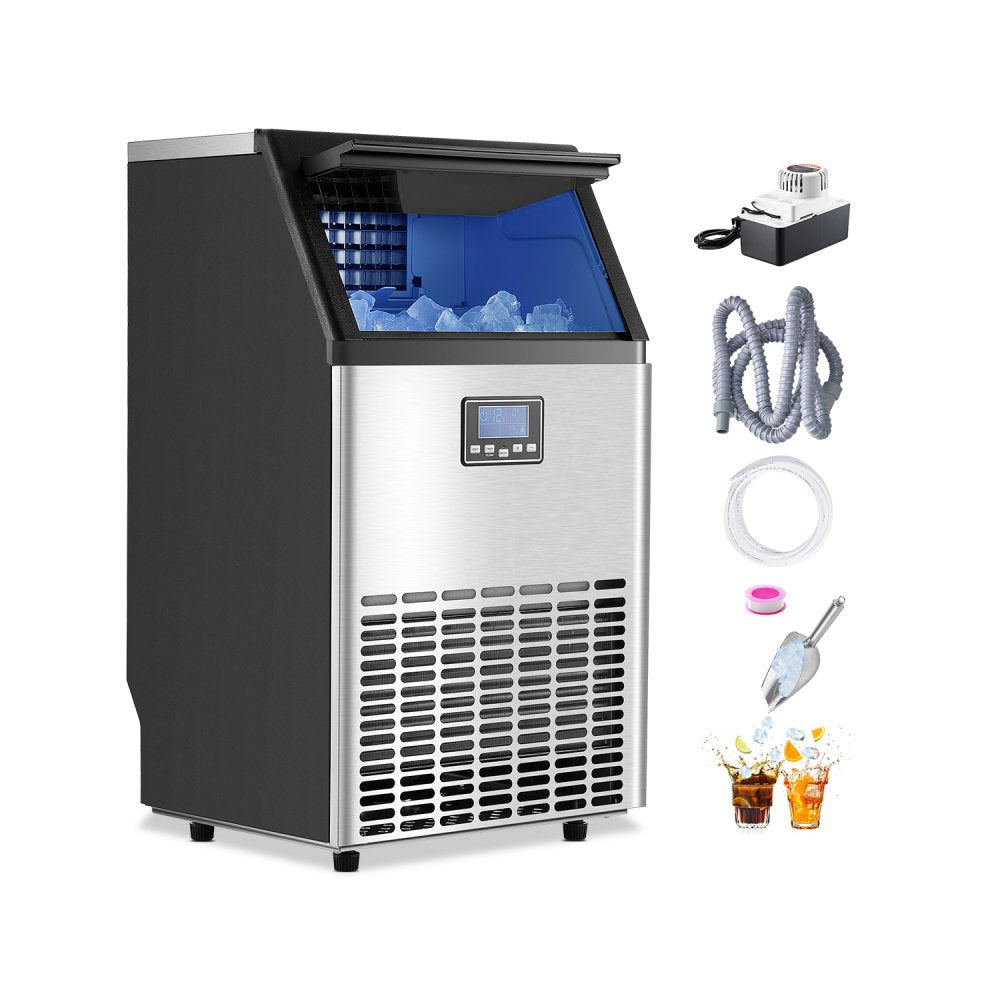 HZB-45 - 100 lbs Daily Ice Maker with Self-Cleaning Function