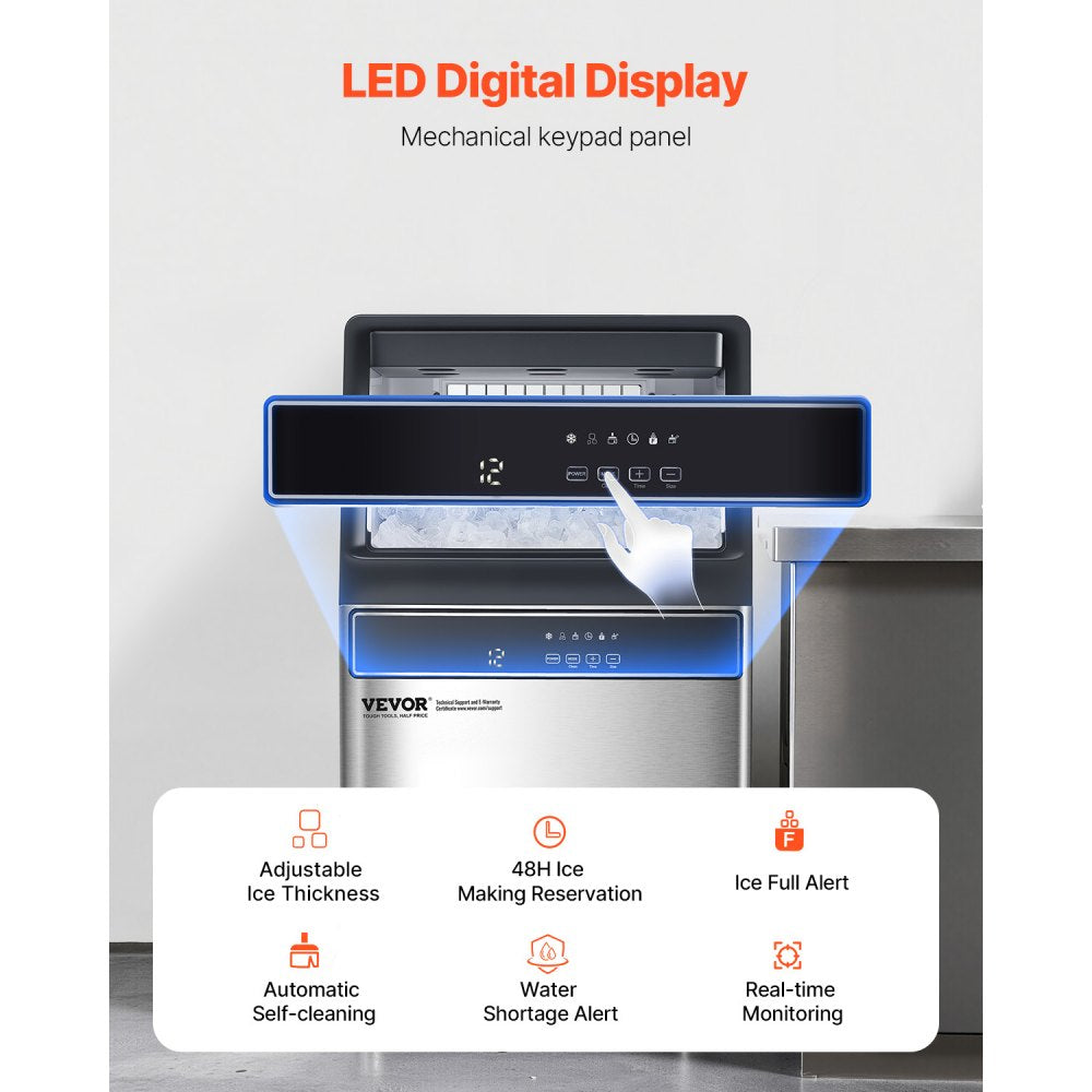 IMC9000B-UL - 110 lbs Commercial Ice Maker with Self-Cleaning Function