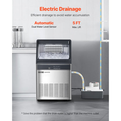 IMC9000B-UL - 110 lbs Commercial Ice Maker with Self-Cleaning Function