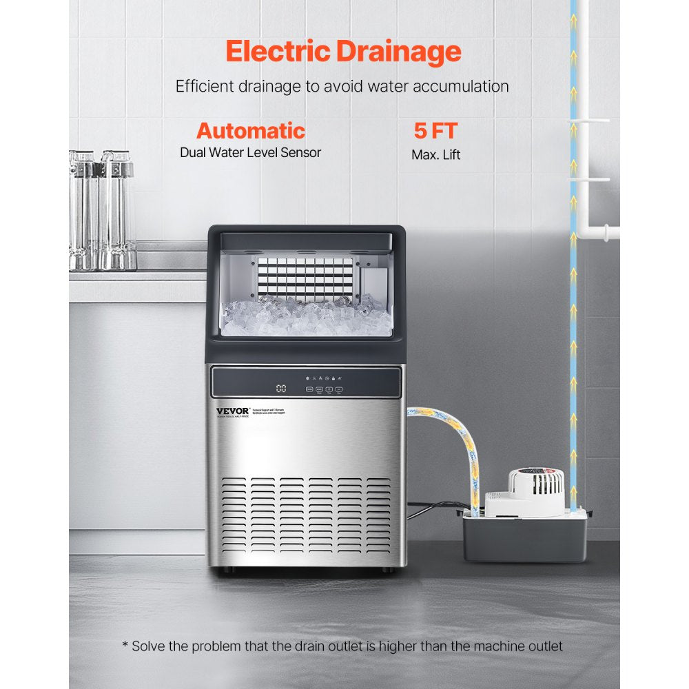 IMC9000A-UL - 120 lbs Daily Ice Maker with Auto Self-Clean and Drain Pump
