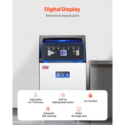 SKF-C55F - 130 lbs Commercial Ice Maker with Auto Self-Cleaning Function