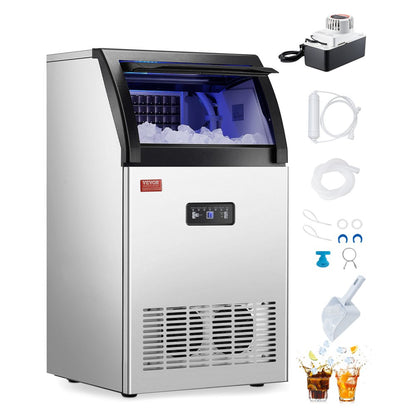 SKF-C55F - 130 lbs Commercial Ice Maker with Auto Self-Cleaning Function