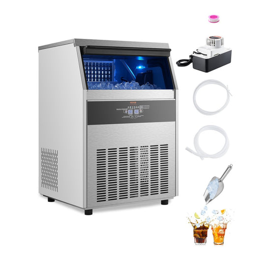SSX200V - 200lbs Daily Capacity Ice Maker with Auto Self-Cleaning Function