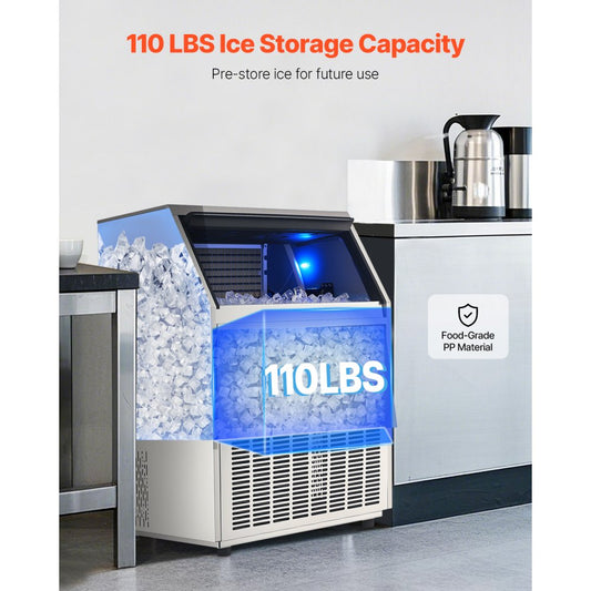 SSX440V - 440lbs/Day Commercial Ice Maker with Auto-Clean & Adjustable Thickness