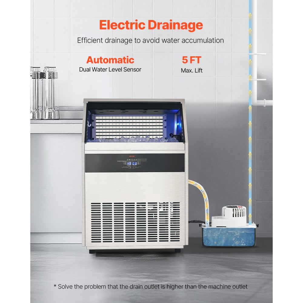 SSX440V - 440lbs/Day Commercial Ice Maker with Auto-Clean & Adjustable Thickness