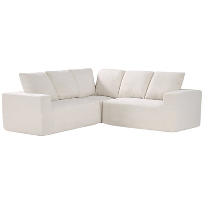 247039# - Corduroy Modular Sofa with Extra-Wide Armrests for Custom Comfort