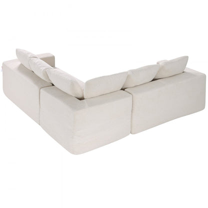 247039# - Corduroy Modular Sofa with Extra-Wide Armrests for Custom Comfort