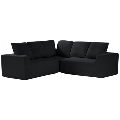 247039# - Adjustable Modular Corduroy Sofa with Spacious Armrests