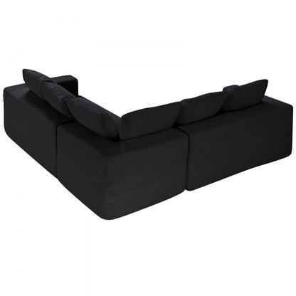 247039# - Adjustable Modular Corduroy Sofa with Spacious Armrests
