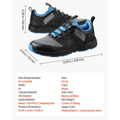 M-24407M - Durable Cross Training Shoes for Flat Feet, US Size 12