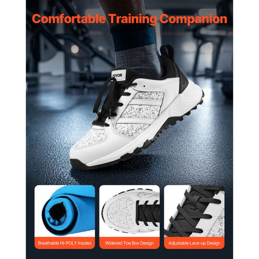 M-24408W - Lightweight Cross Training Shoes for Flat Feet, US Size 8