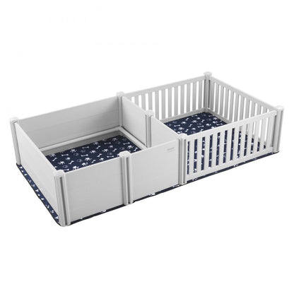 KH-CW05 - 93.3 x 48.4in PVC Dog Whelping Box with Rails and Care Kit