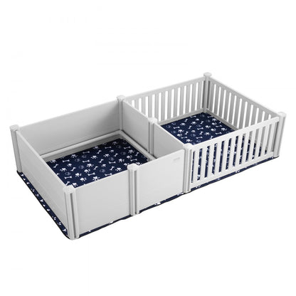 KH-CW05 - 93.3 x 48.4in PVC Dog Whelping Box with Rails and Care Kit