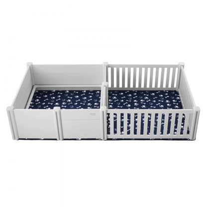 KH-CW05 - 93.3 x 48.4in PVC Dog Whelping Box with Rails and Care Kit