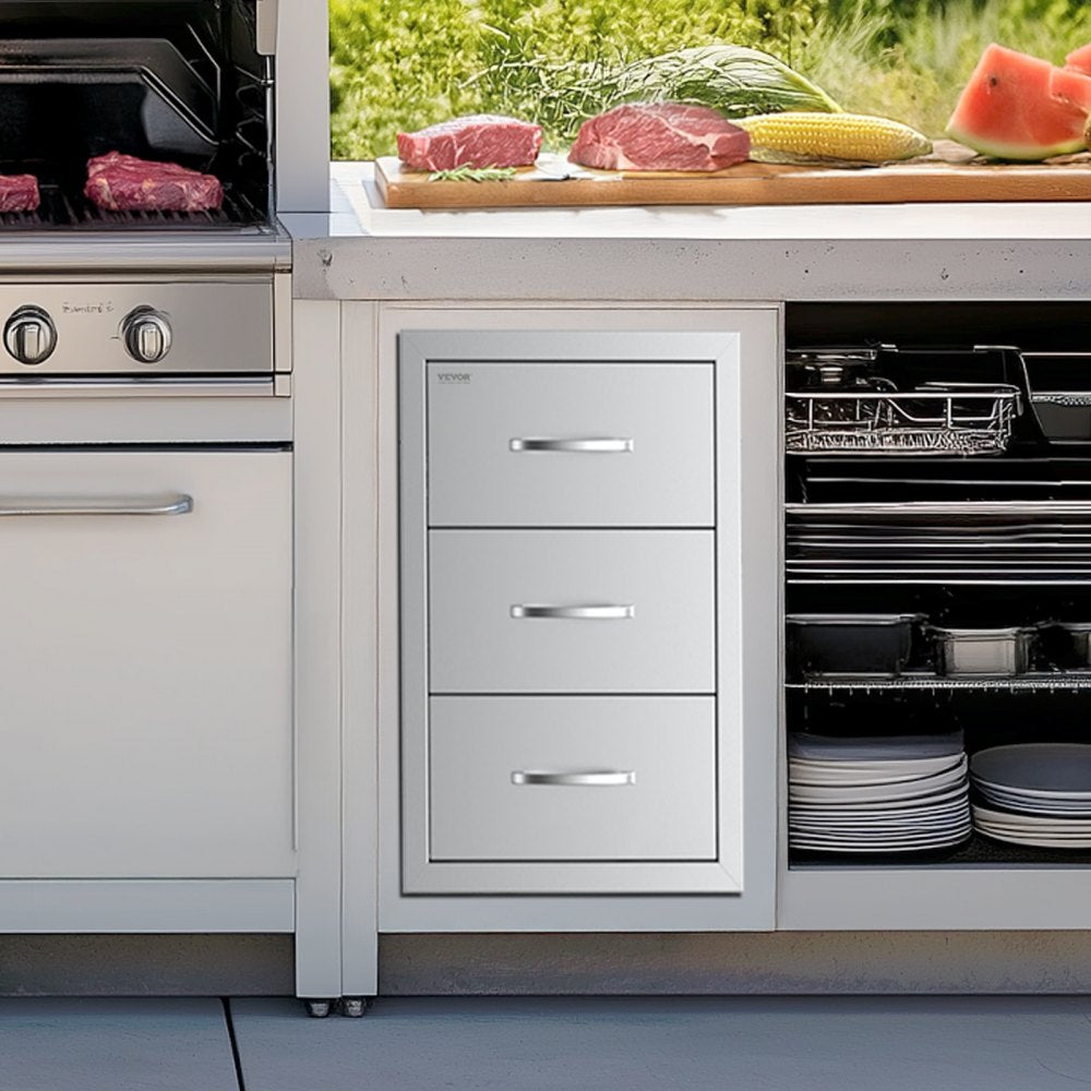 CTGPJ-03 Stainless Steel Outdoor Kitchen Drawer Combo with Smooth Sliding Design