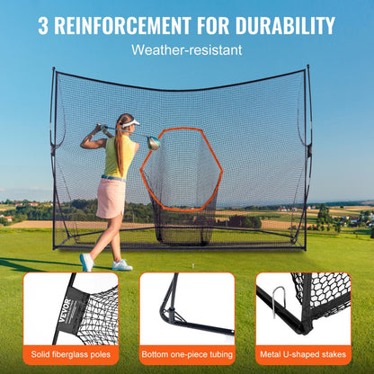 PDYGF003 - Portable 10.8x7ft Golf Practice Net for All Skill Levels