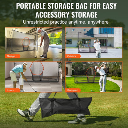 PDYGF003 - Portable 10.8x7ft Golf Practice Net for All Skill Levels