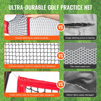 PDYGN001 - Durable 7.8ft Golf Practice Net for Indoor/Outdoor Use