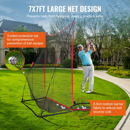 PDYGN001 - Durable 7.8ft Golf Practice Net for Indoor/Outdoor Use