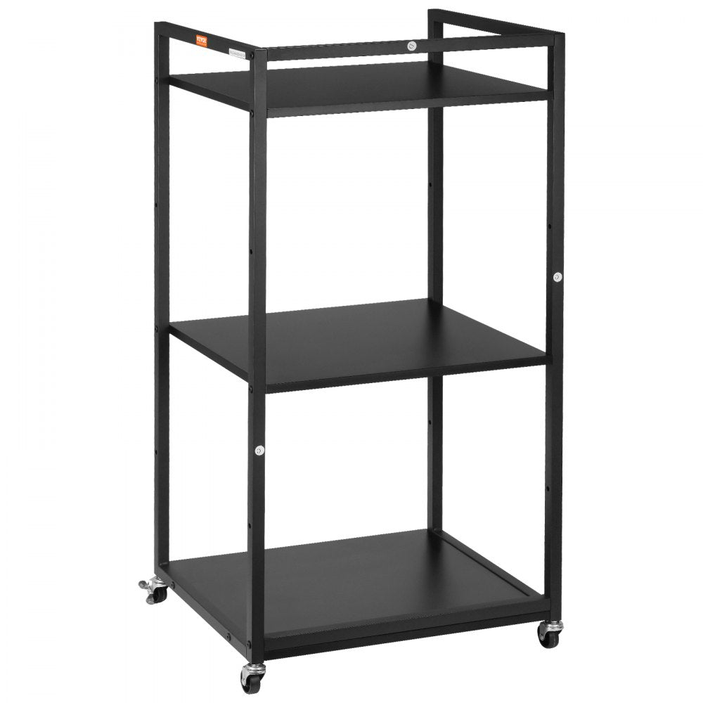 010449333536 - Adjustable Printer Stand with Wheels and 3 Tiers for Organization