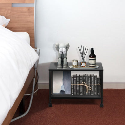 010292379538 - Sturdy Black Printer Stand for Large Printers 18.9x13.4 inches