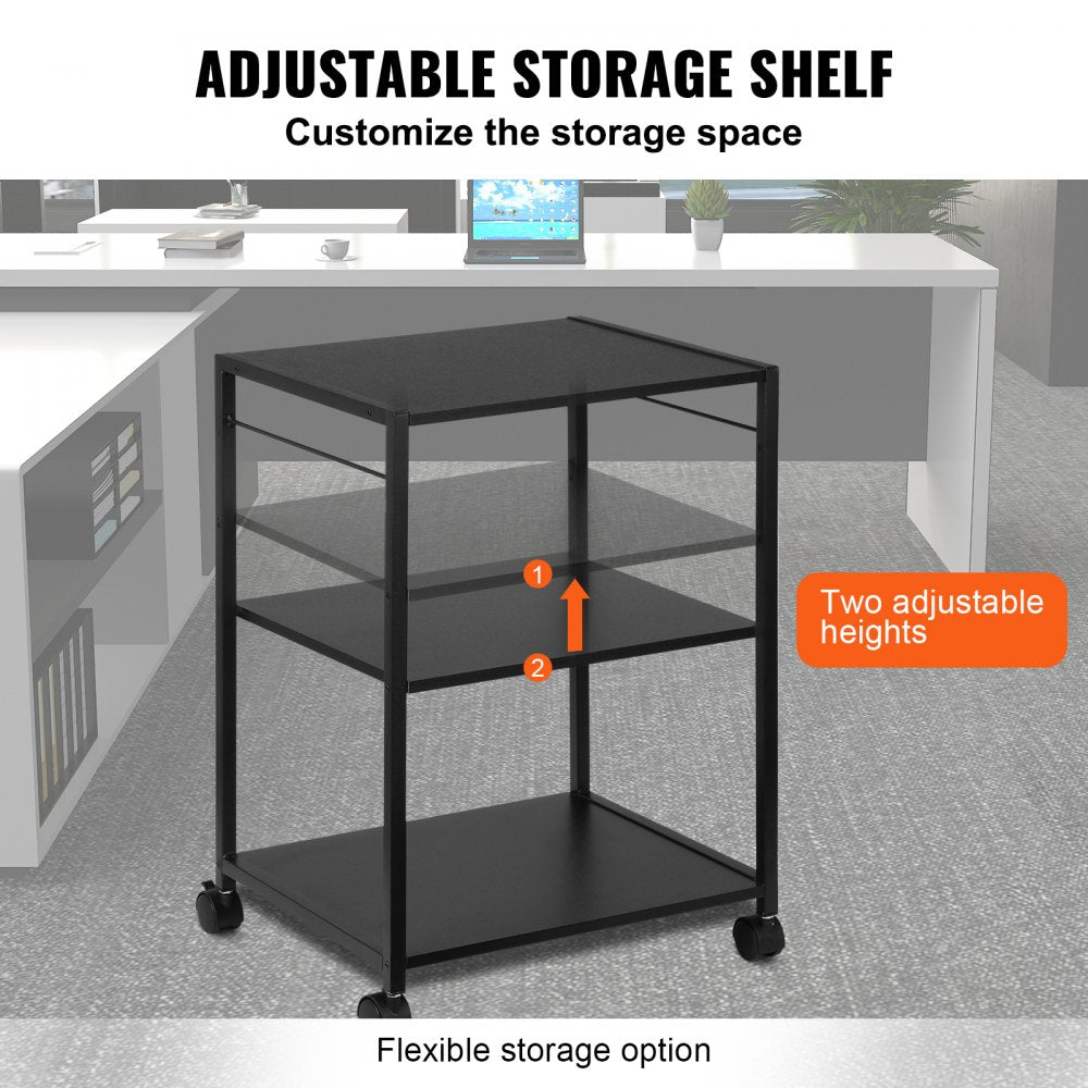 010130268027 - Adjustable Height Printer Stand for Organized Workspaces