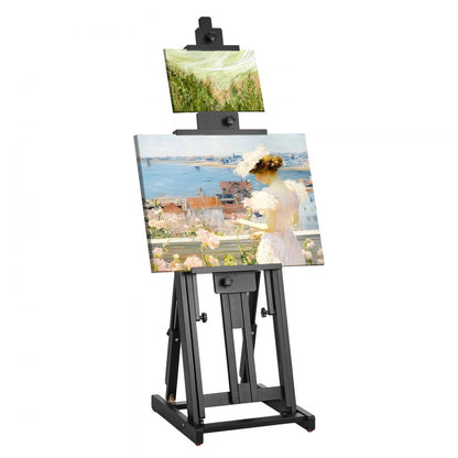 W14 - Durable Beech Wood H-Frame Easel for Canvases up to 77"