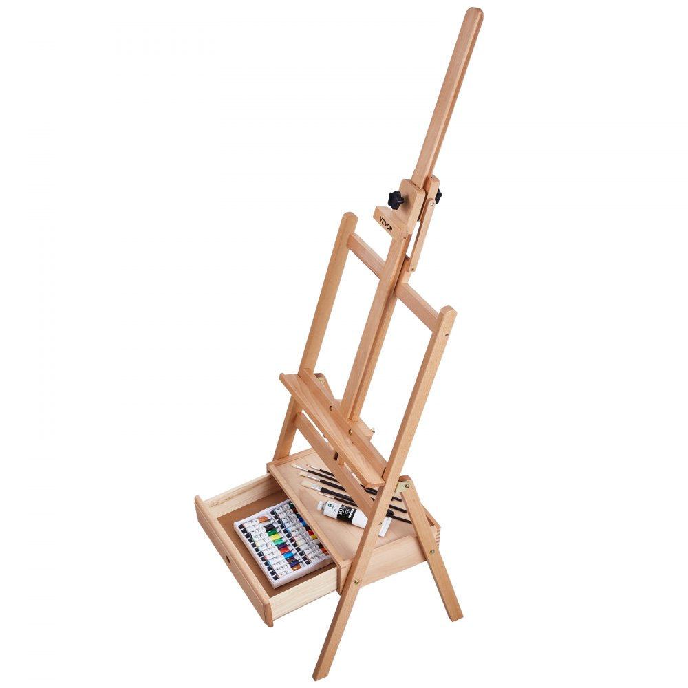 HJ-2A - Adjustable Beech Wood Easel for Canvases Up to 36 inches