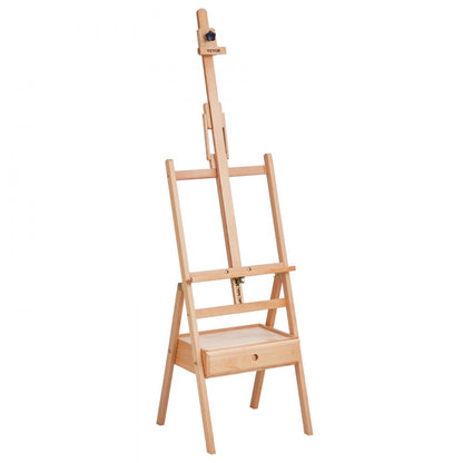 HJ-2A - Adjustable Beech Wood Easel for Canvases Up to 36 inches
