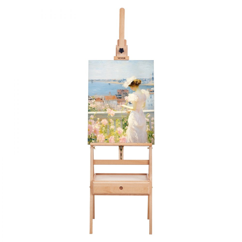 HJ-2A - Adjustable Beech Wood Easel for Canvases Up to 36 inches
