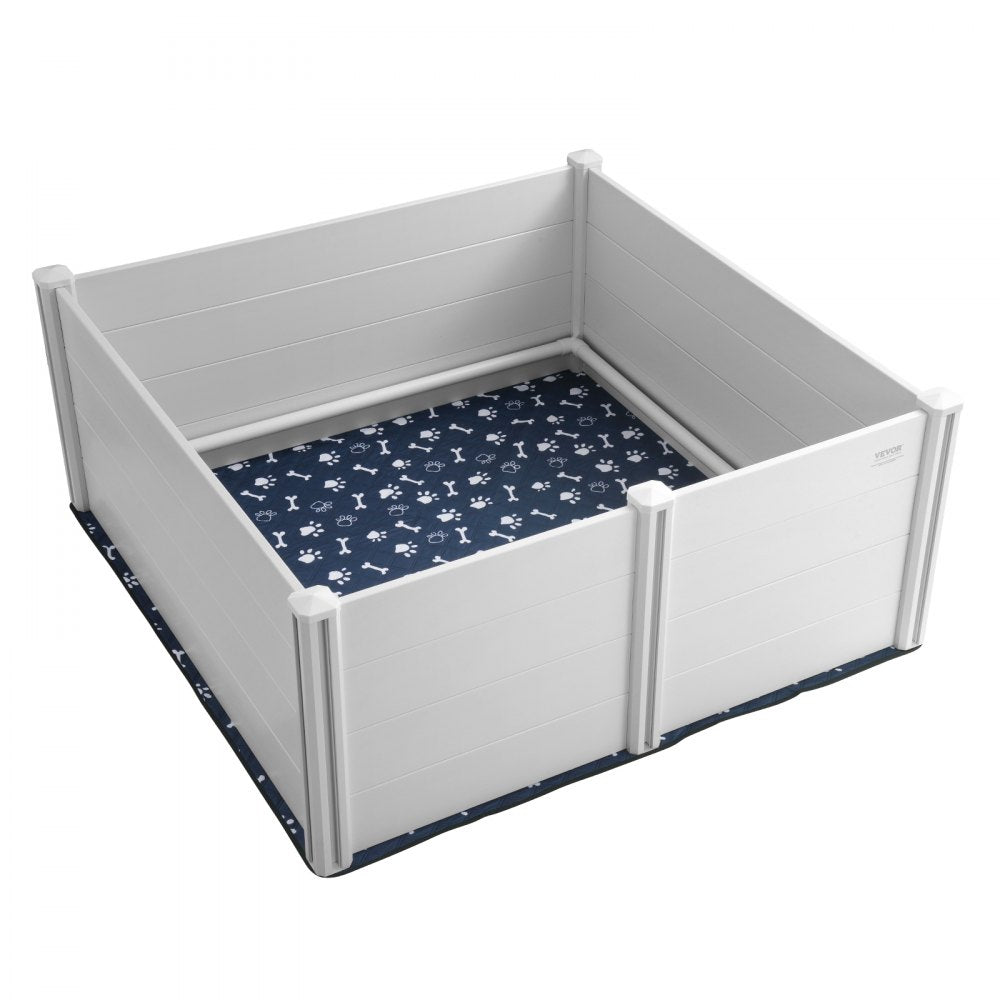 KH-CW04 - 59.8in Whelping Box with Rails & Pee Pads for Dogs